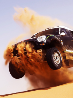 Обои Mini Cooper Countryman Dakar Rally 240x320