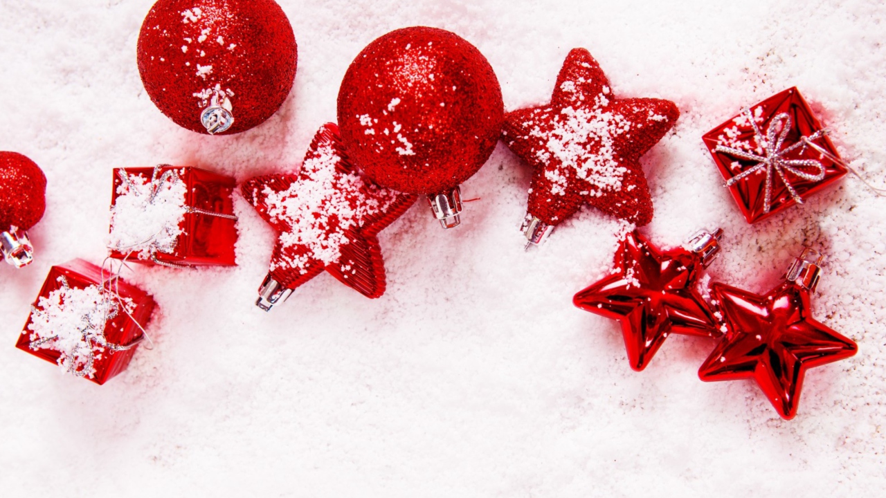 Red Decorations wallpaper 1280x720