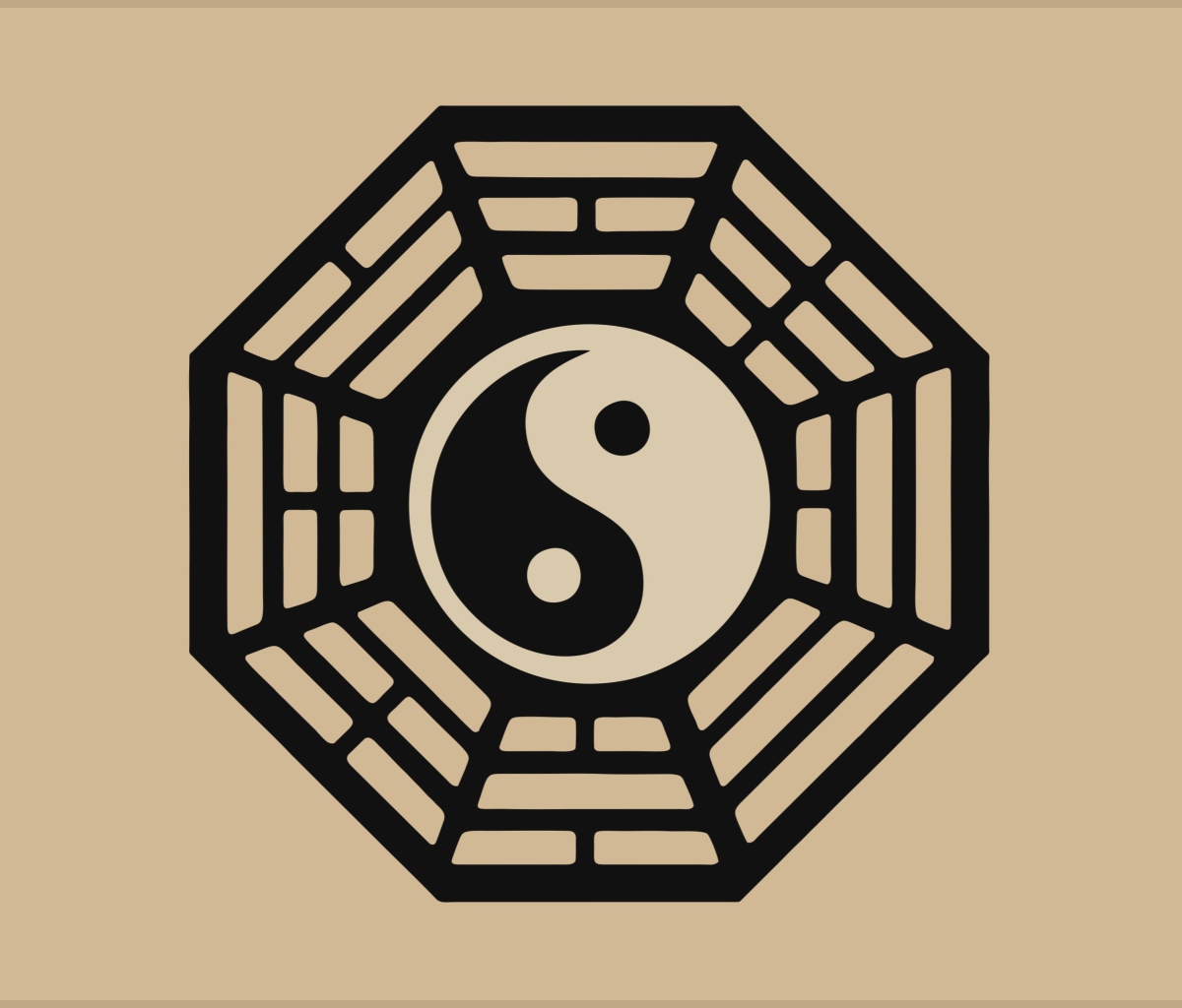 Das Yin Yang Symbol Wallpaper 1200x1024