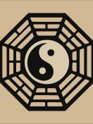Yin Yang Symbol wallpaper 132x176