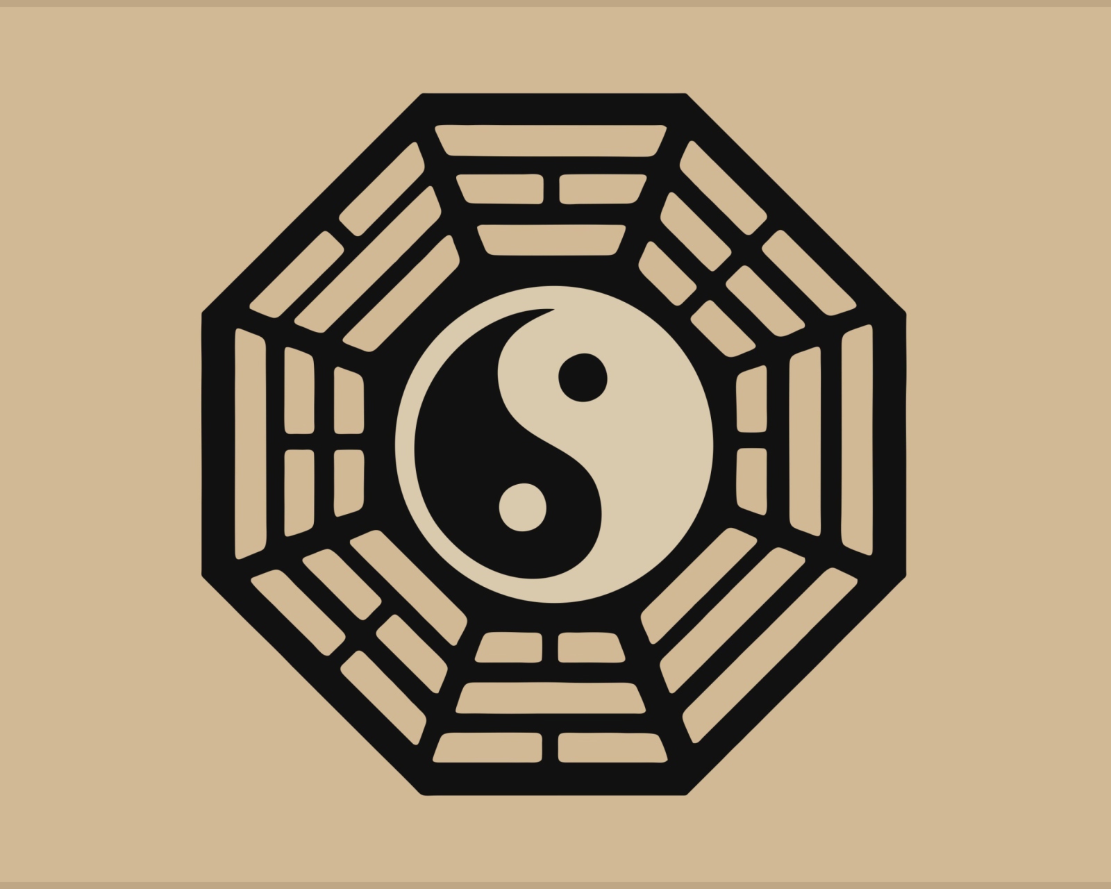 Yin Yang Symbol wallpaper 1600x1280