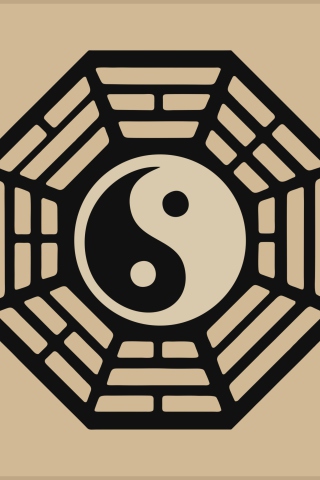 Fondo de pantalla Yin Yang Symbol 320x480