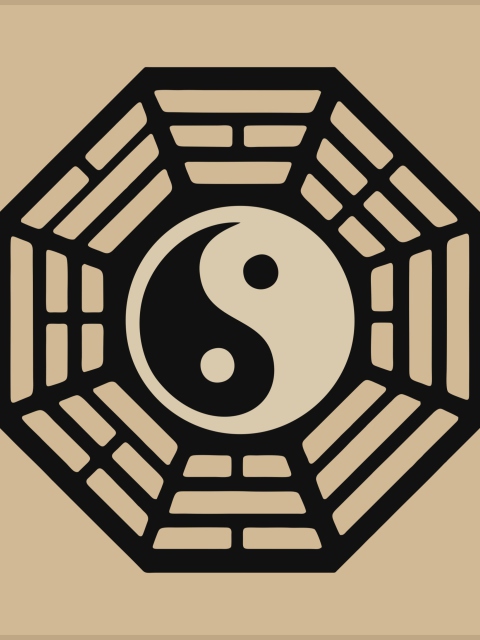 Обои Yin Yang Symbol 480x640