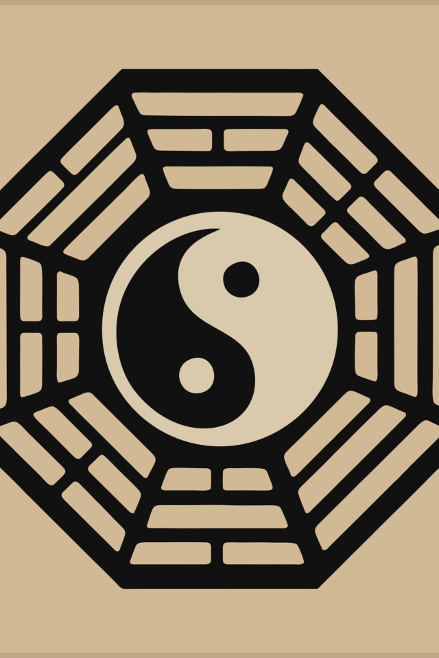 Yin Yang Symbol wallpaper 640x960