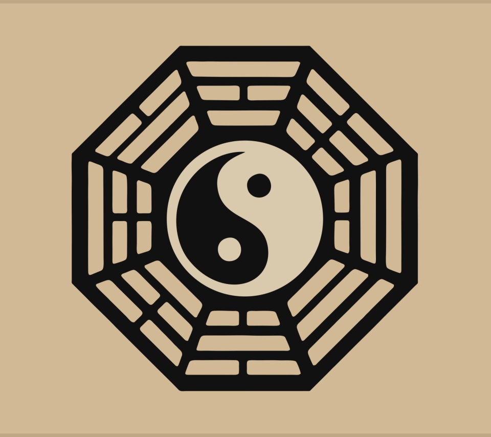 Обои Yin Yang Symbol 960x854