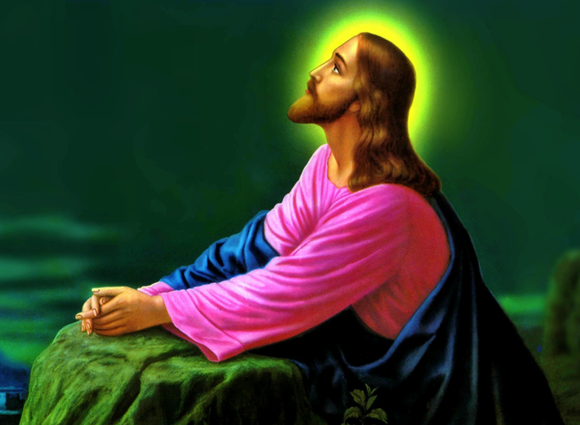 Fondo de pantalla Jesus Prayer 1920x1408