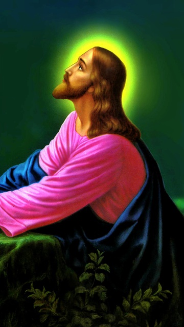 Fondo de pantalla Jesus Prayer 360x640