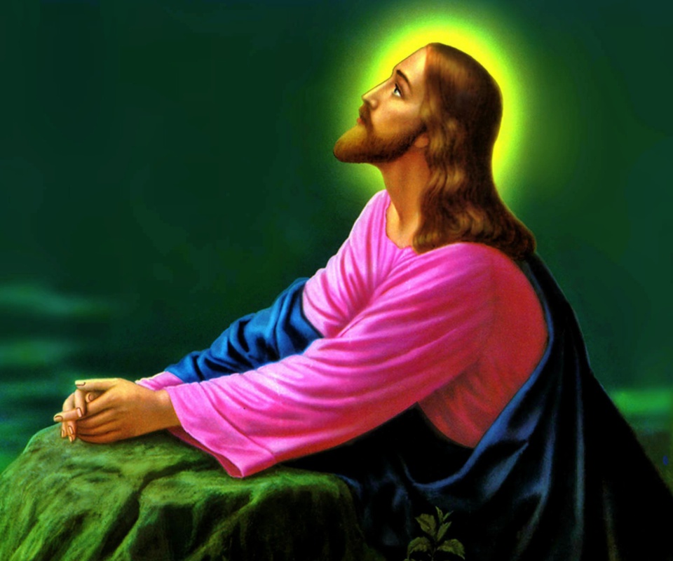 Fondo de pantalla Jesus Prayer 960x800