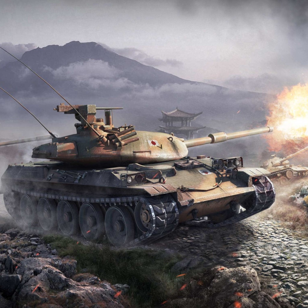 World Of Tanks Battle wallpaper 1024x1024