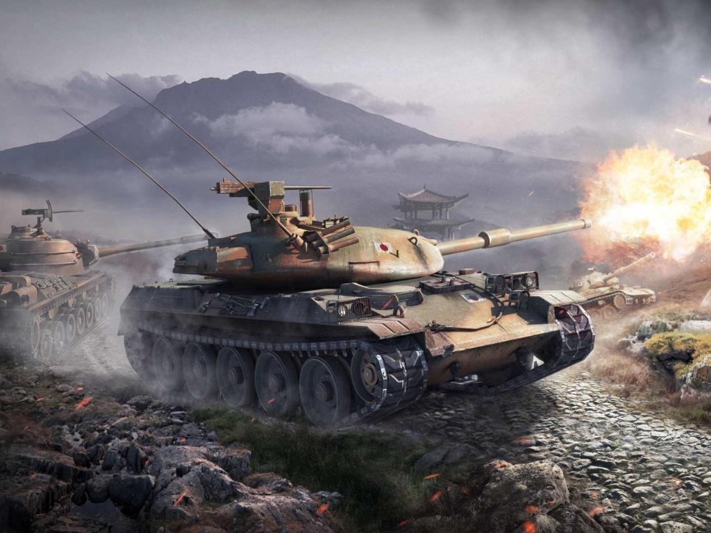 World Of Tanks Battle wallpaper 1024x768