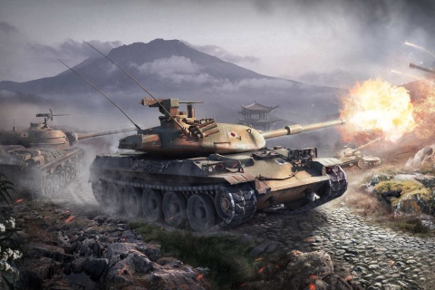 Sfondi World Of Tanks Battle 480x320