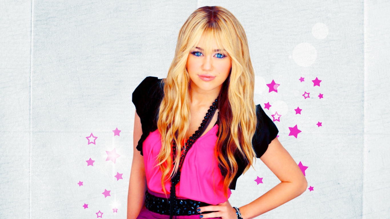 Fondo de pantalla Miley Cyrus Blonde 1366x768