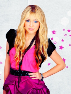 Fondo de pantalla Miley Cyrus Blonde 240x320