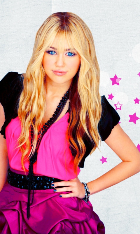 Fondo de pantalla Miley Cyrus Blonde 480x800