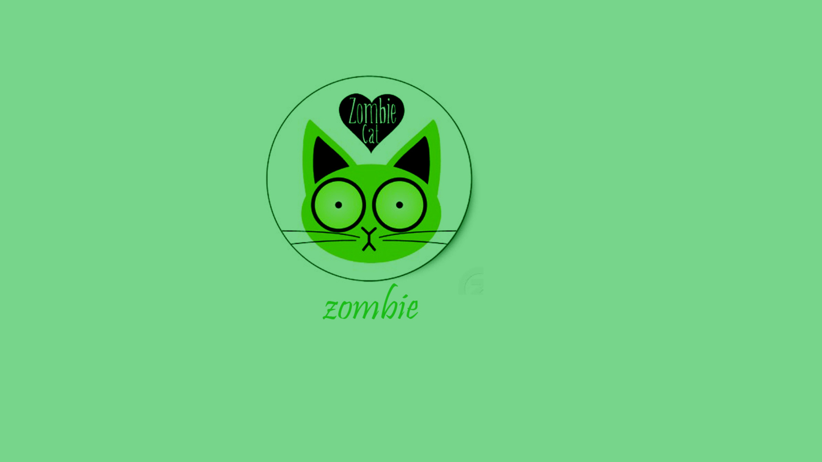 Sfondi Zombie Cat 1600x900