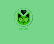 Fondo de pantalla Zombie Cat 176x144