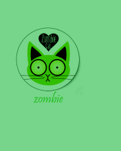 Обои Zombie Cat 176x220
