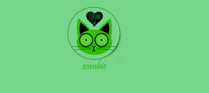 Zombie Cat wallpaper 720x320
