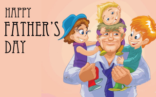Happy Father's Day (June 3rd Sunday) sfondi gratuiti per Fullscreen Desktop 1024x768