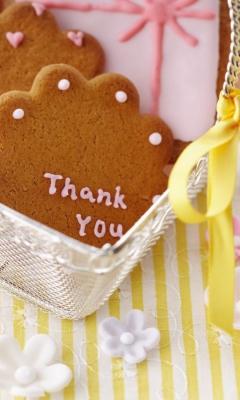 Thank You Cookie wallpaper 240x400