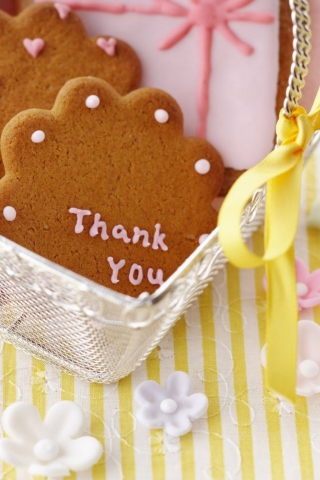 Thank You Cookie wallpaper 320x480