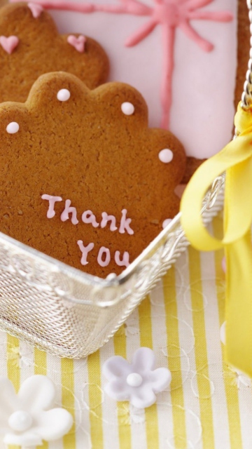 Thank You Cookie wallpaper 360x640