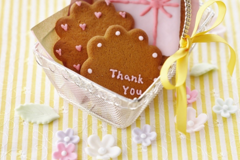 Thank You Cookie wallpaper 480x320
