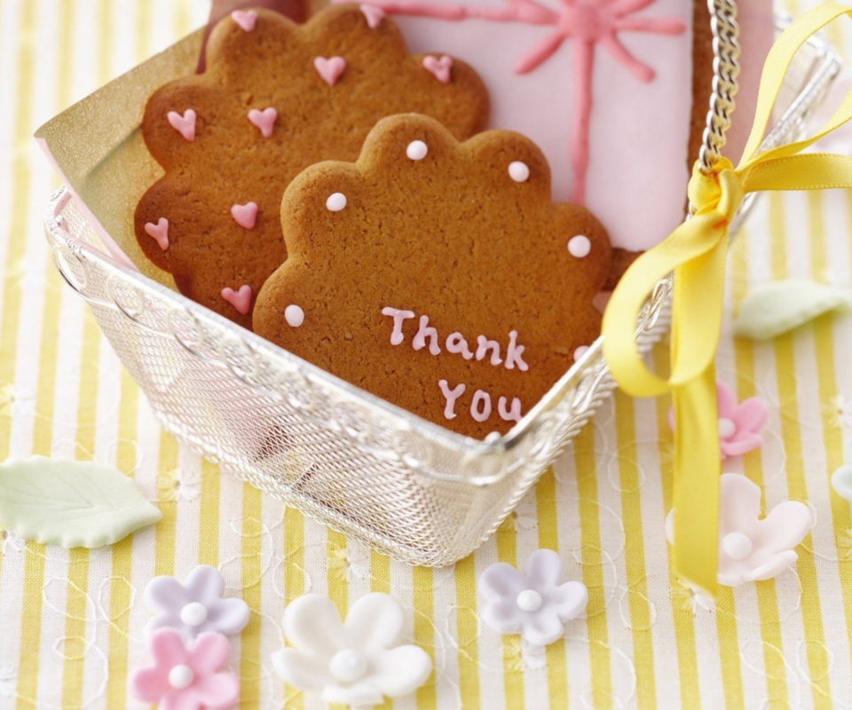 Обои Thank You Cookie 960x800