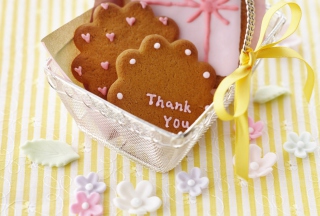 Kostenloses Thank You Cookie Wallpaper für Android, iPhone und iPad