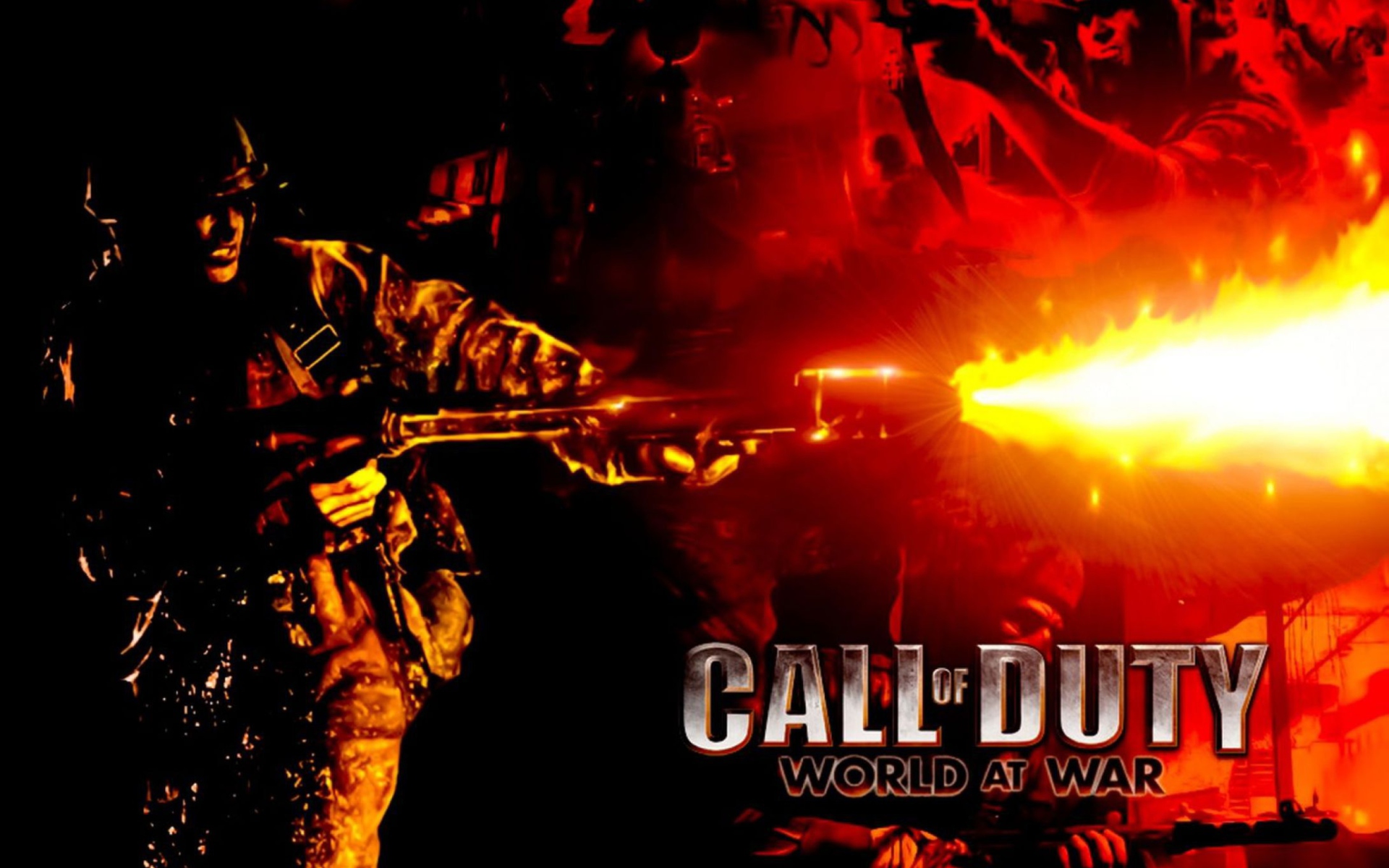 Обои Call Of Duty World At War на телефон Widescreen Desktop PC 1920x1080  Full HD