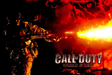 Обои Call Of Duty World At War 480x320
