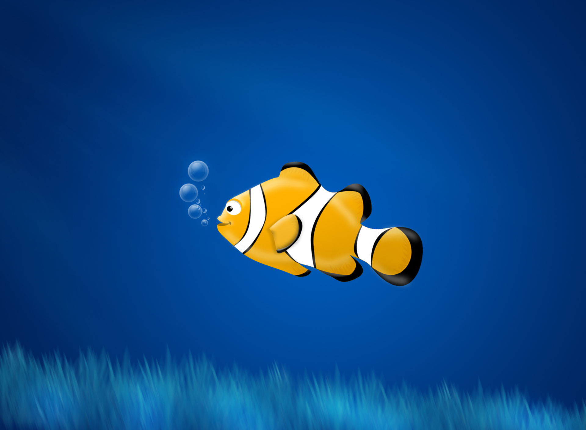 Fondo de pantalla Little Yellow Fish 1920x1408