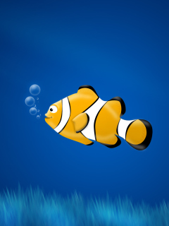 Sfondi Little Yellow Fish 240x320