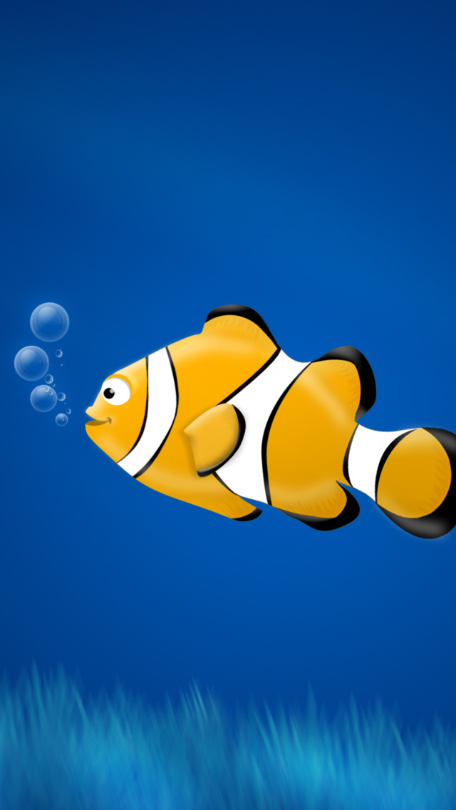 Fondo de pantalla Little Yellow Fish 640x1136