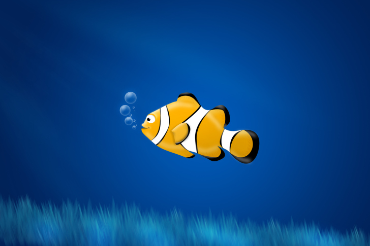 Sfondi Little Yellow Fish