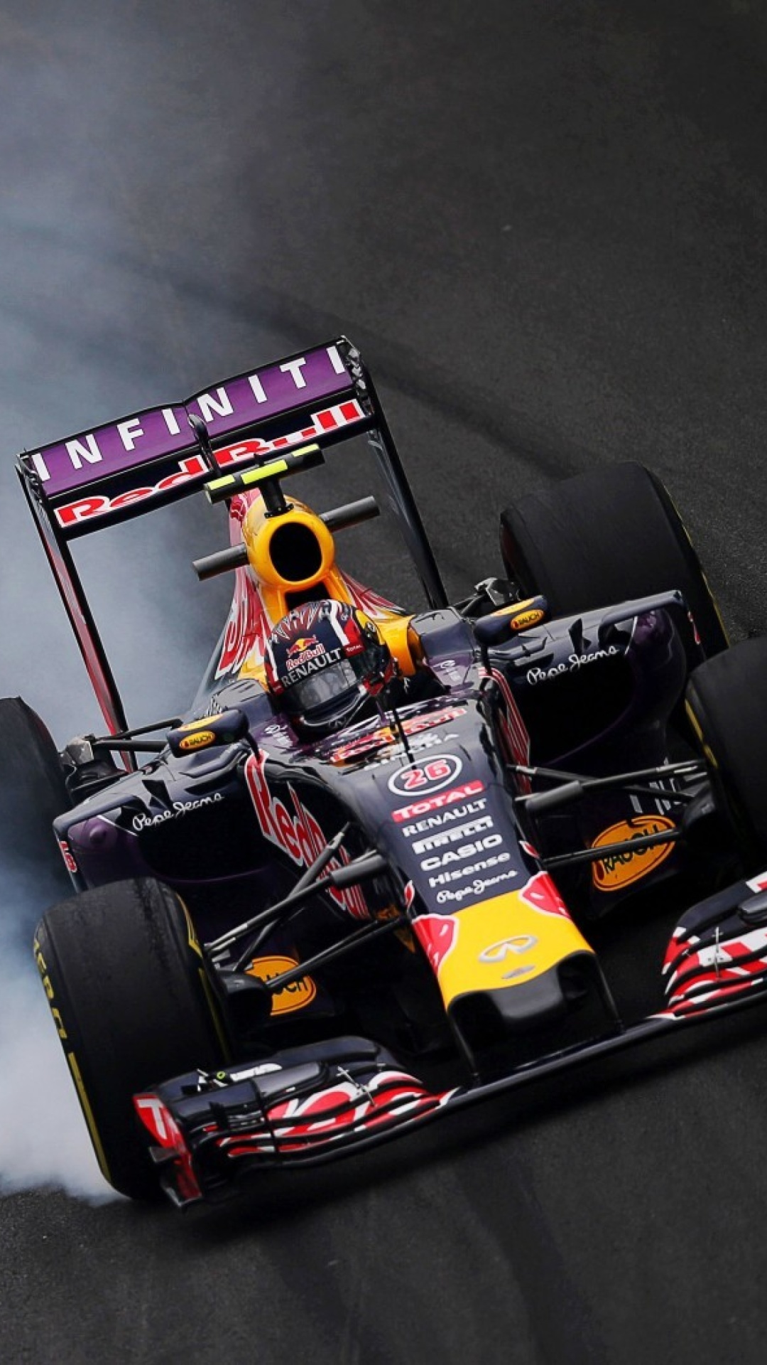 Fondo de pantalla Red Bull F1 Infiniti 1080x1920