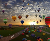 Das Air Balloons Wallpaper 176x144