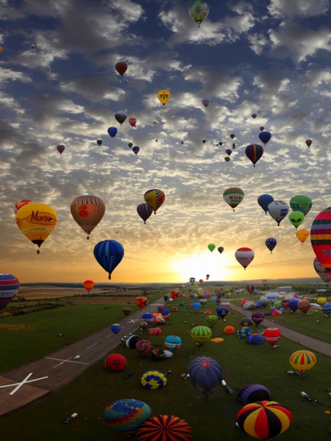 Обои Air Balloons 480x640