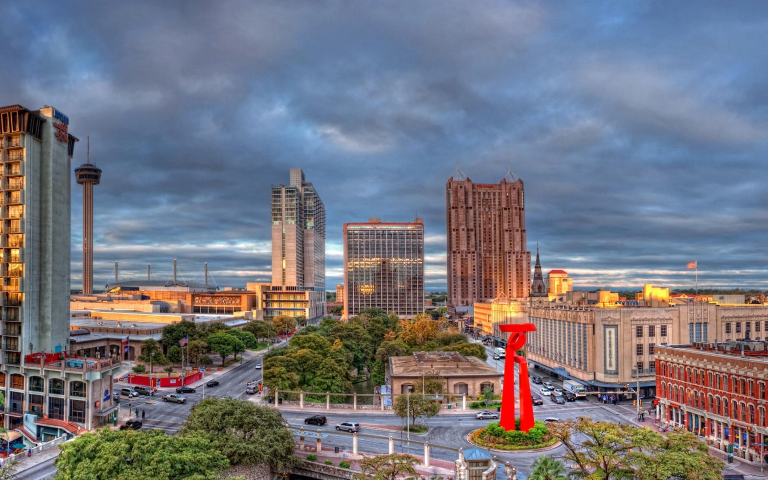 San Antonio in Texas HDR wallpaper 2560x1600