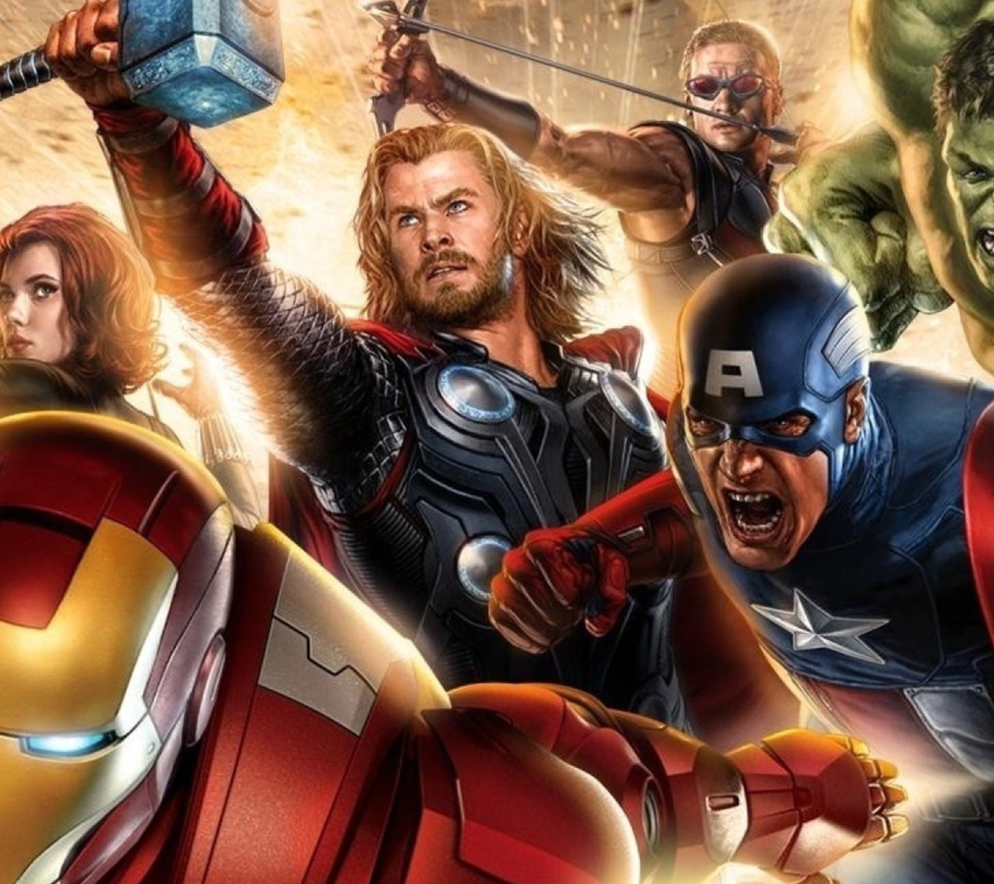 Das Avengers 2014 Wallpaper 1440x1280