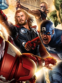 Das Avengers 2014 Wallpaper 240x320