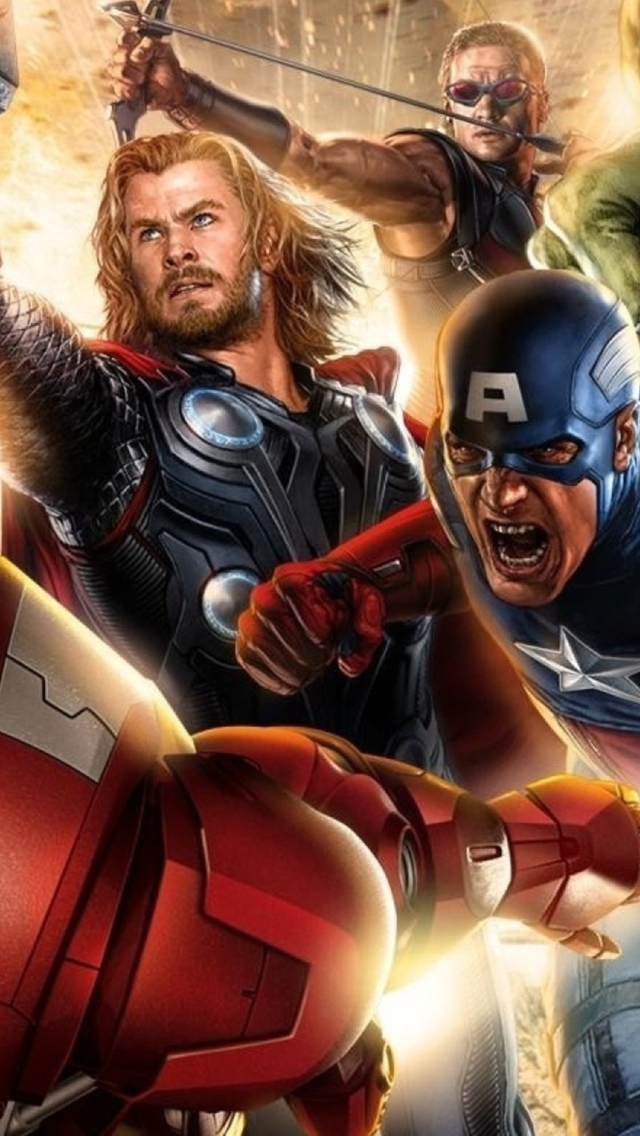 Fondo de pantalla Avengers 2014 640x1136