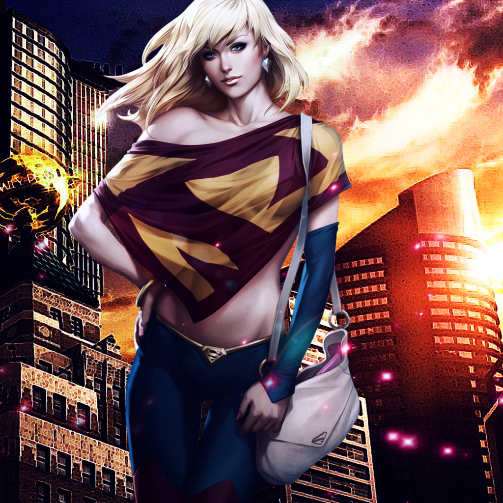 Das Supergirl DC Comics Wallpaper 1024x1024