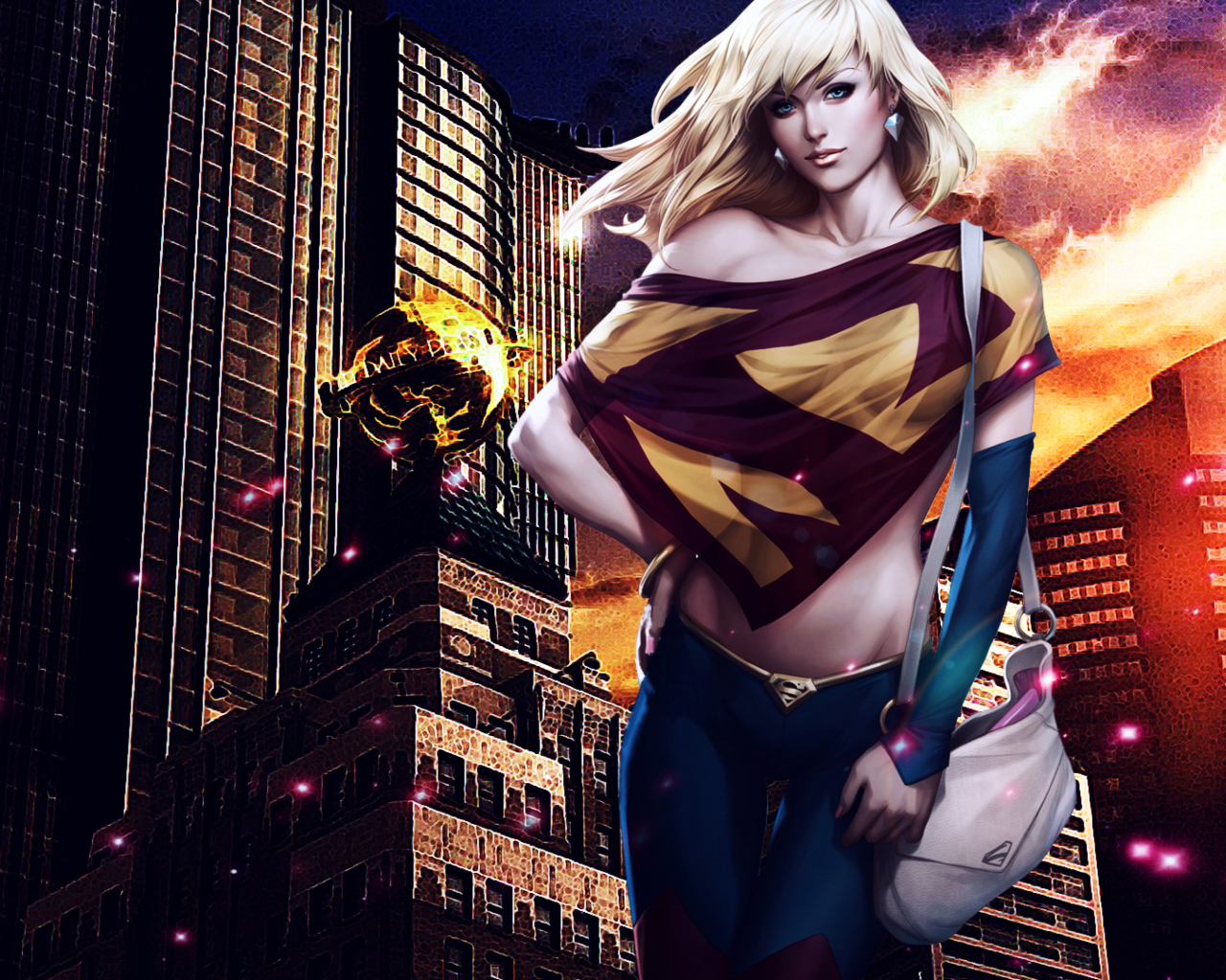 Обои Supergirl DC Comics 1280x1024