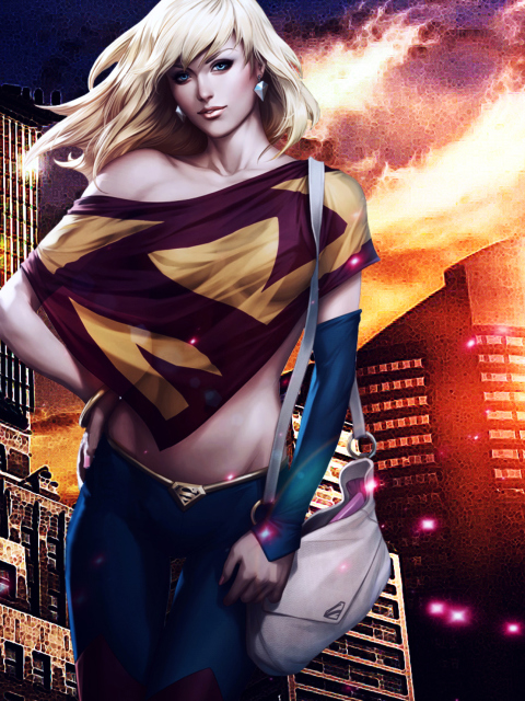 Обои Supergirl DC Comics 480x640