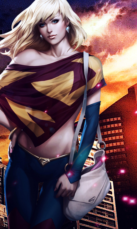 Fondo de pantalla Supergirl DC Comics 480x800