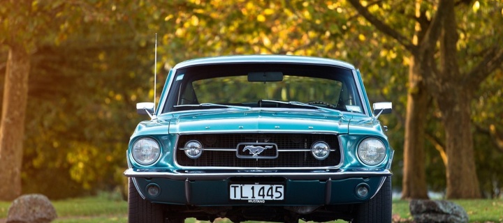 Das Ford Mustang First Generation Wallpaper 720x320