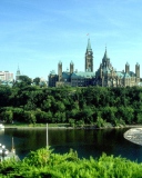 Das Ottawa Canada Parliament Wallpaper 128x160