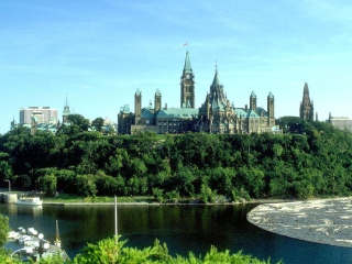 Das Ottawa Canada Parliament Wallpaper 320x240