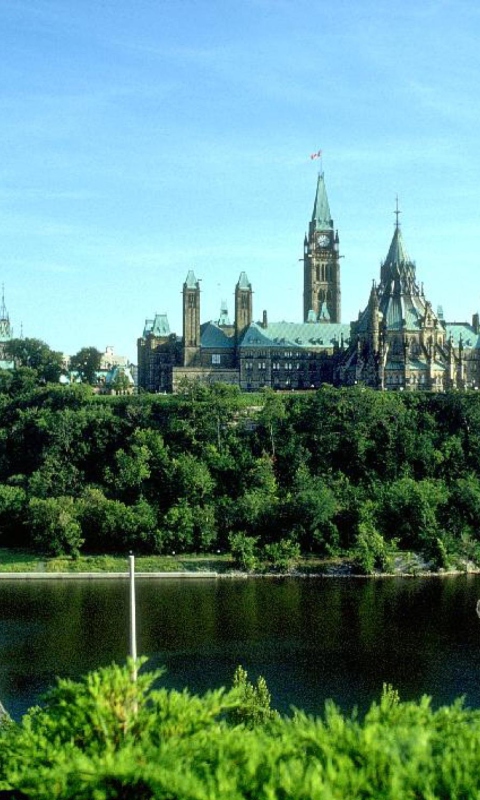 Обои Ottawa Canada Parliament 480x800